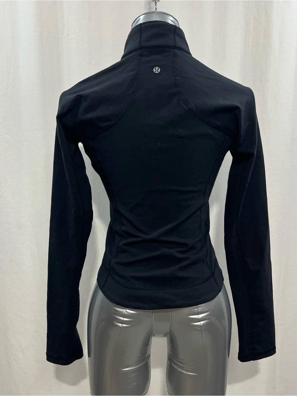 lululemon athletica Black Full-Zip Athletic Jacket work yoga active casual 1430 - Picture 2 of 4
